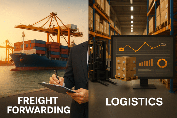 freight forwarding vs logistics