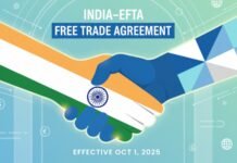 India–EFTA Free Trade Agreement Now in Effect India EFTA Free Trade Agreement 2025