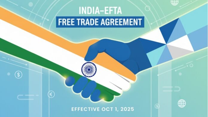 India EFTA Free Trade Agreement 2025