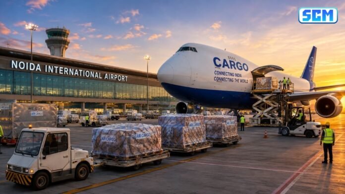 Noida International Airport cargo flight