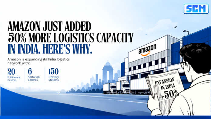 Amazon India logistics capacity expansion