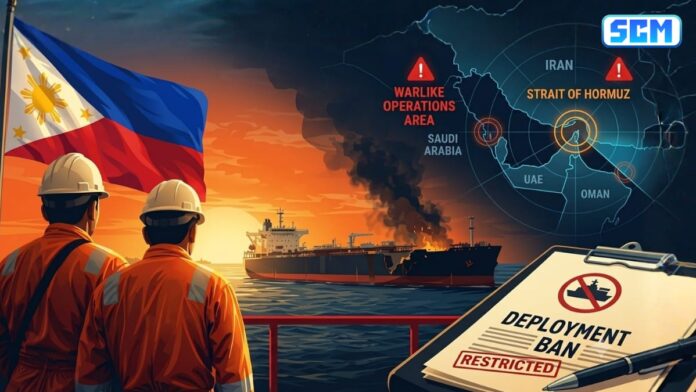Philippines seafarers Strait of Hormuz ban